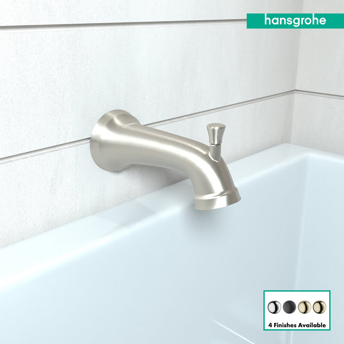 hansgrohe Joleena Tub Spout with Diverter, brushed nickel - view 3