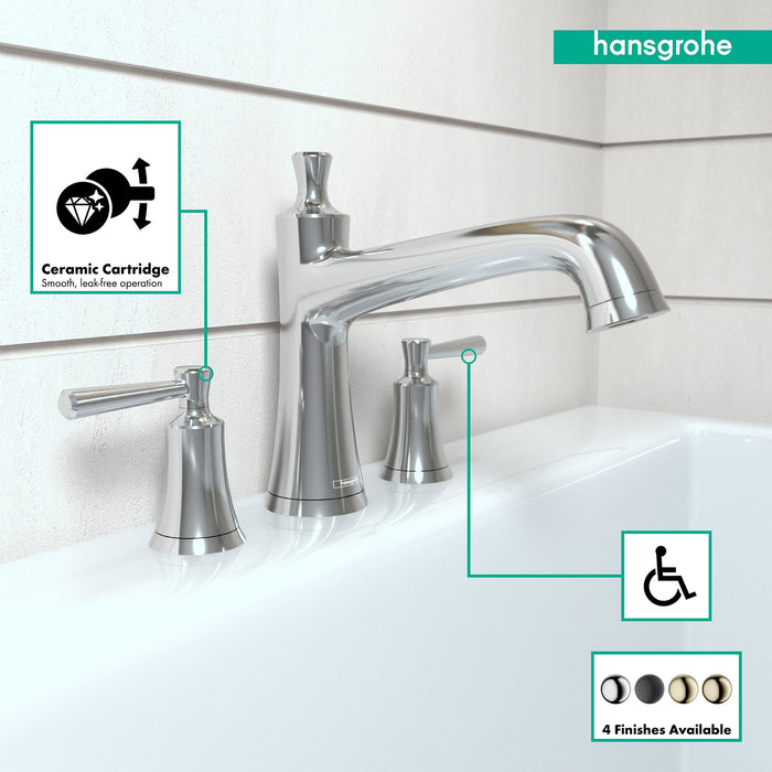 hansgrohe Joleena 3-Hole Roman Tub Set Trim, chrome - view 3