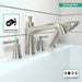 hansgrohe Joleena 4-Hole Roman Tub Set Trim with 1.75 GPM Handshower, brushed nickel - view 3