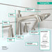 hansgrohe Joleena 4-Hole Roman Tub Set Trim with 1.75 GPM Handshower, brushed nickel - view 4