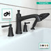 hansgrohe Joleena 4-Hole Roman Tub Set Trim with 1.75 GPM Handshower, matte black - view 3