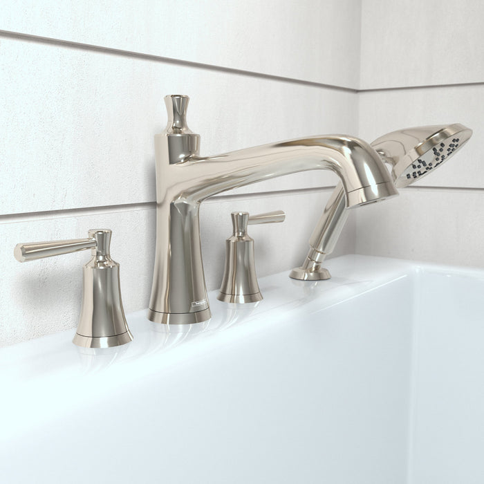 hansgrohe Joleena 4-Hole Roman Tub Set Trim with 1.75 GPM Handshower, polished nickel - view 2