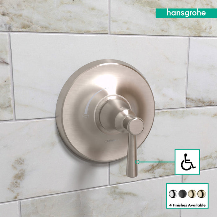 hansgrohe Joleena Pressure Balance Trim, brushed nickel - view 3