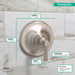 hansgrohe Joleena Pressure Balance Trim, brushed nickel - view 4