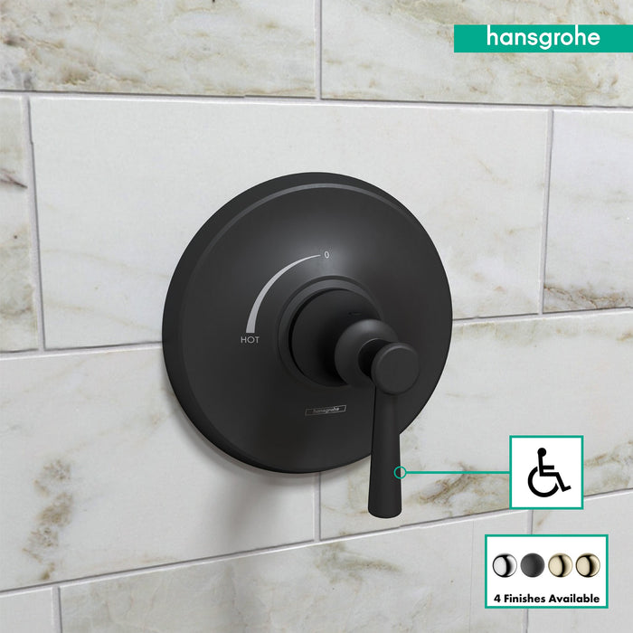 hansgrohe Joleena Pressure Balance Trim, matte black - view 3