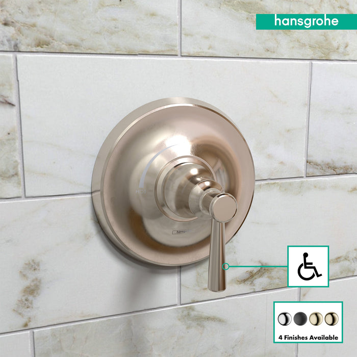hansgrohe Joleena Pressure Balance Trim, polished nickel - view 3