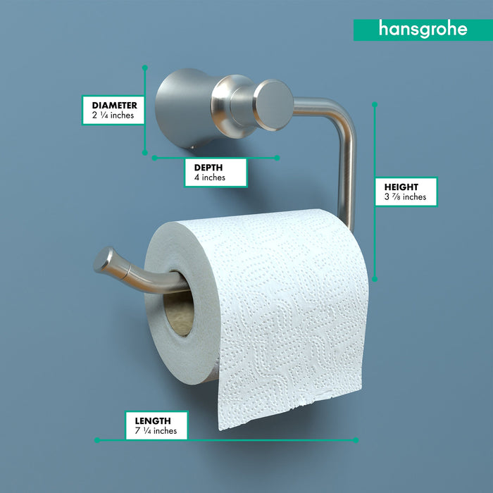 hansgrohe Joleena Toilet Paper Holder, brushed nickel - view 4