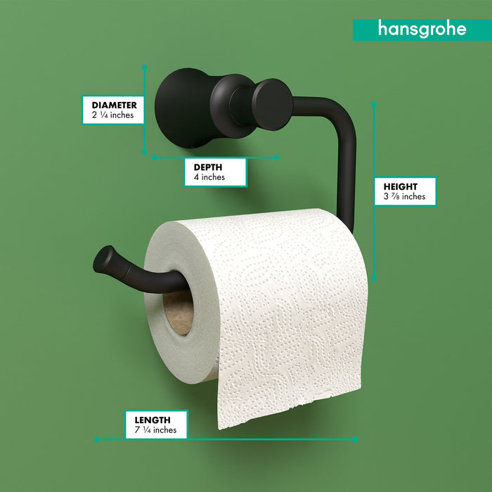hansgrohe Joleena Toilet Paper Holder, matte black - view 4