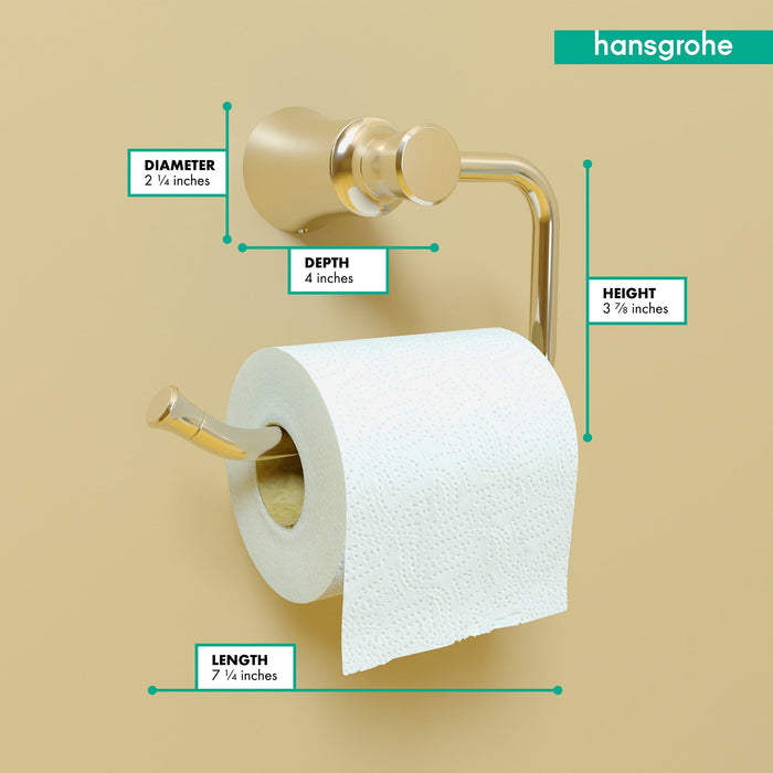 hansgrohe Joleena Toilet Paper Holder, polished nickel - view 4
