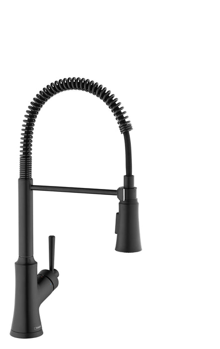 hansgrohe Joleena Semi-Pro Kitchen Faucet, 2-Spray, 1.75 GPM, matte black