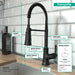 hansgrohe Joleena Semi-Pro Kitchen Faucet, 2-Spray, 1.75 GPM, matte black - view 4