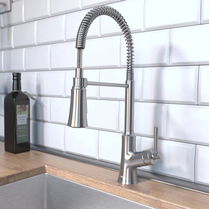 hansgrohe Joleena Semi-Pro Kitchen Faucet, 2-Spray, 1.75 GPM, stainless steel optic - view 2