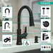 hansgrohe Joleena HighArc Kitchen Faucet, 2-Spray Pull-Down, 1.75 GPM, matte black - view 3