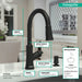 hansgrohe Joleena HighArc Kitchen Faucet, 2-Spray Pull-Down, 1.75 GPM, matte black - view 4