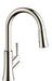 hansgrohe Joleena HighArc Kitchen Faucet, 2-Spray Pull-Down, 1.75 GPM, polished nickel