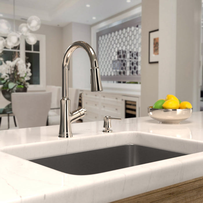 hansgrohe Joleena HighArc Kitchen Faucet, 2-Spray Pull-Down, 1.75 GPM, polished nickel - view 2