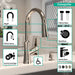 hansgrohe Joleena HighArc Kitchen Faucet, 2-Spray Pull-Down, 1.75 GPM, polished nickel - view 3