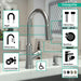 hansgrohe Joleena HighArc Kitchen Faucet, 2-Spray Pull-Down, 1.75 GPM, stainless steel optic - view 3