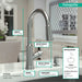 hansgrohe Joleena HighArc Kitchen Faucet, 2-Spray Pull-Down, 1.75 GPM, stainless steel optic - view 4