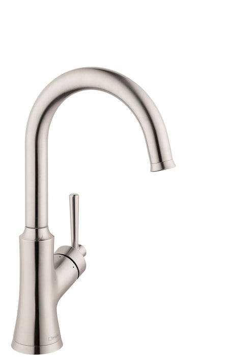 hansgrohe Joleena Bar Faucet, 1.5 GPM, stainless steel optic