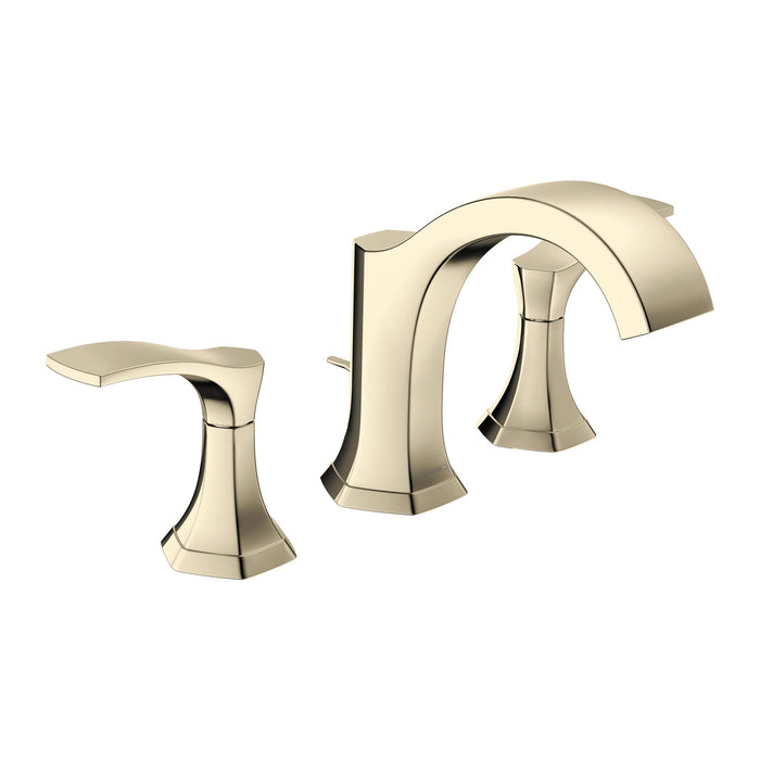 hansgrohe Locarno Widespread Faucet 110 with pop-up drain, 1.2 GPM, polished nickel