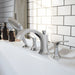 hansgrohe Locarno 4-Hole Roman Tub Set Trim with 1.75 GPM Handshower, brushed nickel - view 2