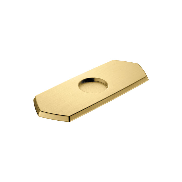 hansgrohe Locarno Base Plate for Single-Hole Faucets, brushed gold optic