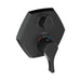 hansgrohe Locarno Thermostatic Trim with Volume Control and Diverter, matte black