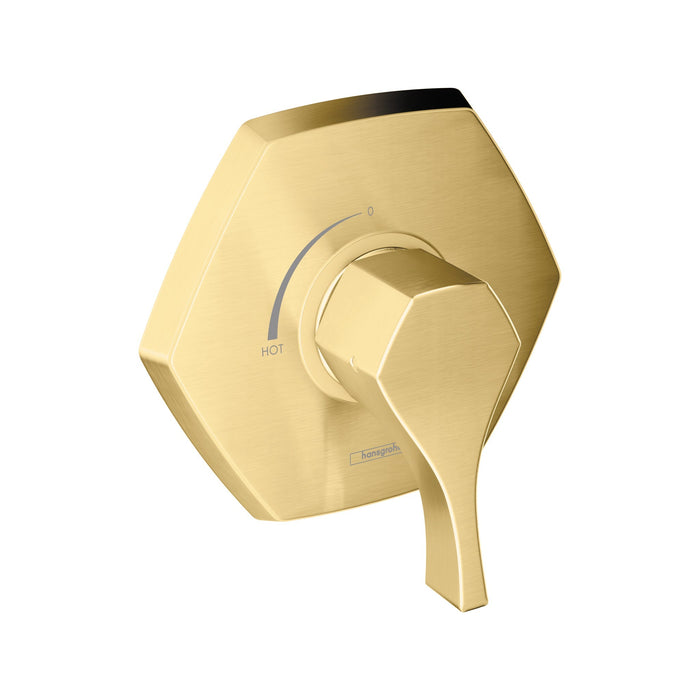 hansgrohe Locarno Pressure Balance Trim, brushed gold optic