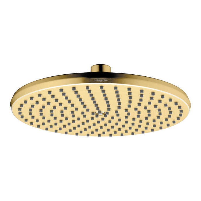hansgrohe Locarno Showerhead 240 1-Jet, 2.5 GPM, brushed gold optic