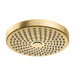 hansgrohe Croma Select S Showerhead 180 2-Jet, 2.5 GPM, brushed gold optic