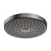 hansgrohe Croma Select S Showerhead 180 2-Jet, 2.5 GPM, brushed black chrome