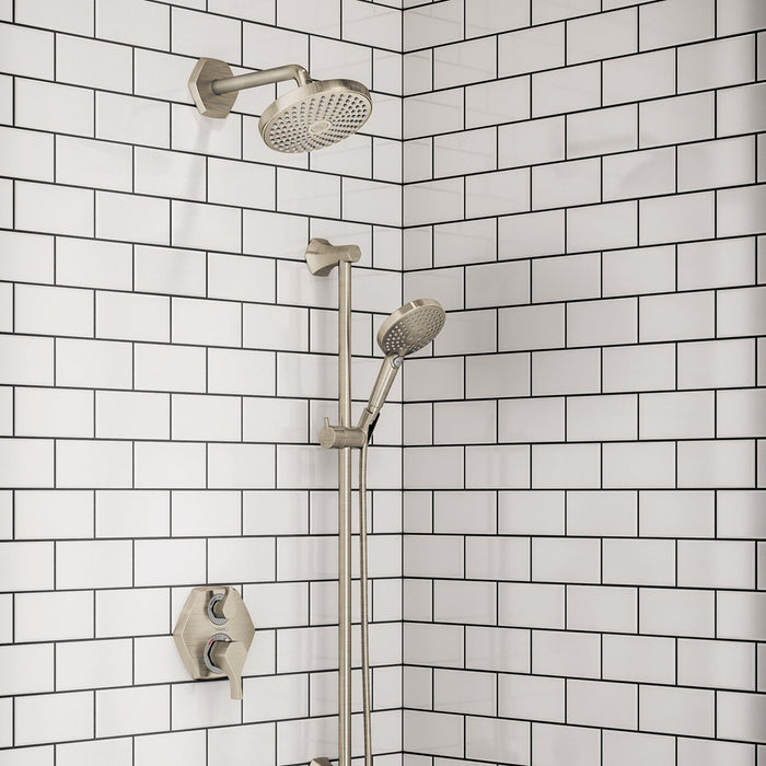 hansgrohe Locarno Showerarm 9", brushed nickel - view 2