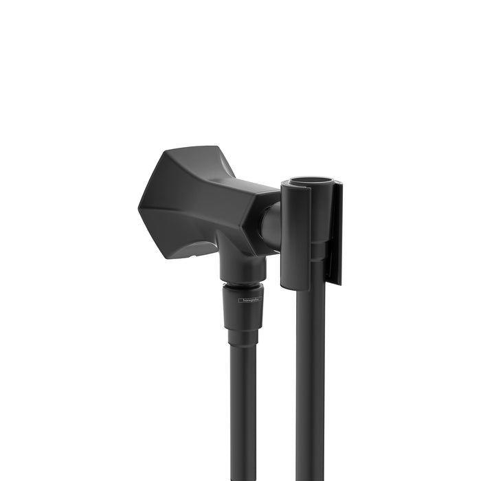 hansgrohe Locarno Handshower Holder with Outlet, matte black