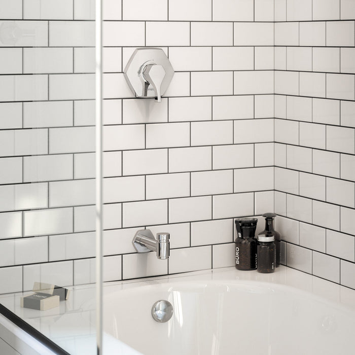 hansgrohe Locarno Showerarm 15", chrome - view 3