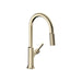 hansgrohe Locarno HighArc Kitchen Faucet, 2-Spray Pull-Down, 1.75 GPM, polished nickel