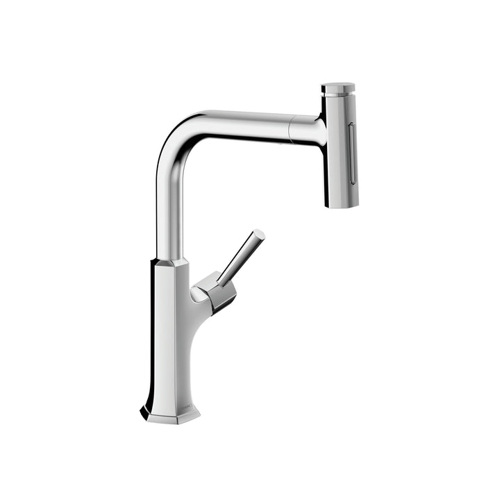 hansgrohe Locarno HighArc Kitchen Faucet, 2-Spray Pull-Out, 1.75 GPM, chrome