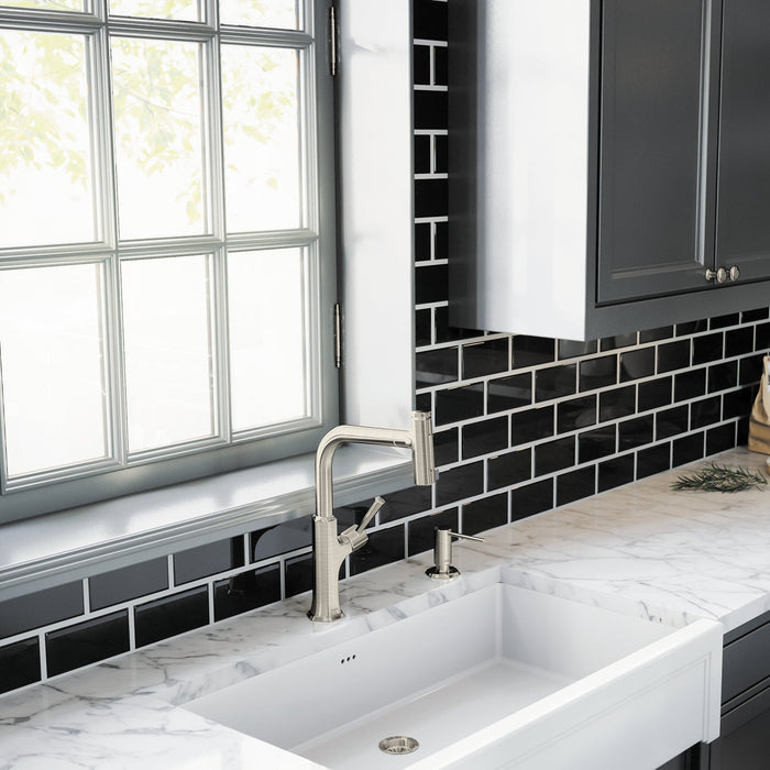hansgrohe Locarno HighArc Kitchen Faucet, 2-Spray Pull-Out, 1.75 GPM, stainless steel optic - view 2