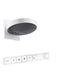 hansgrohe Rainfinity Showerhead 250 3-Jet, 2.5 GPM with RainSelect Thermostatic Trim for 4 Functions, matte white