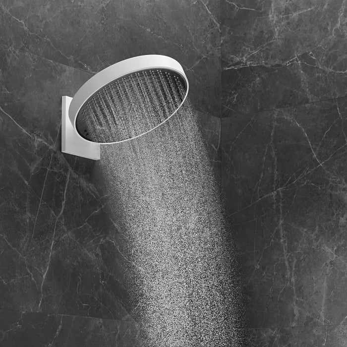 hansgrohe Rainfinity Showerhead 250 3-Jet, 1.75 GPM with RainSelect Thermostatic Trim for 4 Functions, matte white - view 5