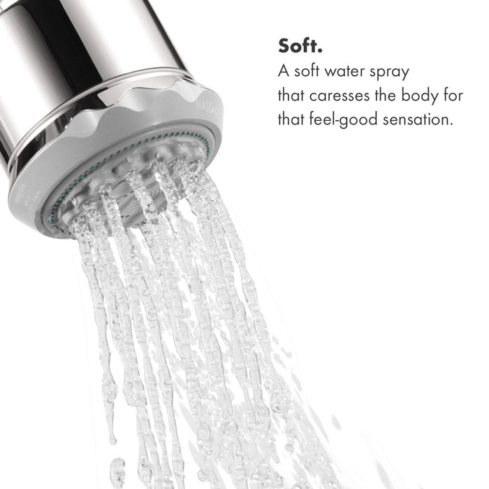 hansgrohe Clubmaster Pressure Balance Tub/Shower Set with Rough, 2.5 GPM, brushed nickel - view 5