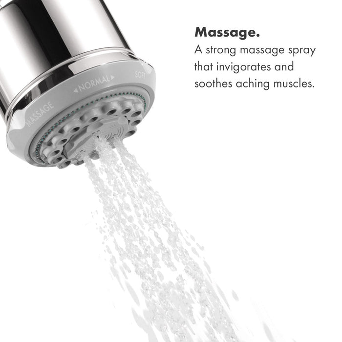 hansgrohe Clubmaster Pressure Balance Shower Set with Rough, 2.5 GPM, chrome - view 6