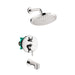 hansgrohe Croma Pressure Balance Tub/Shower Set with Rough, 2.0 GPM, chrome