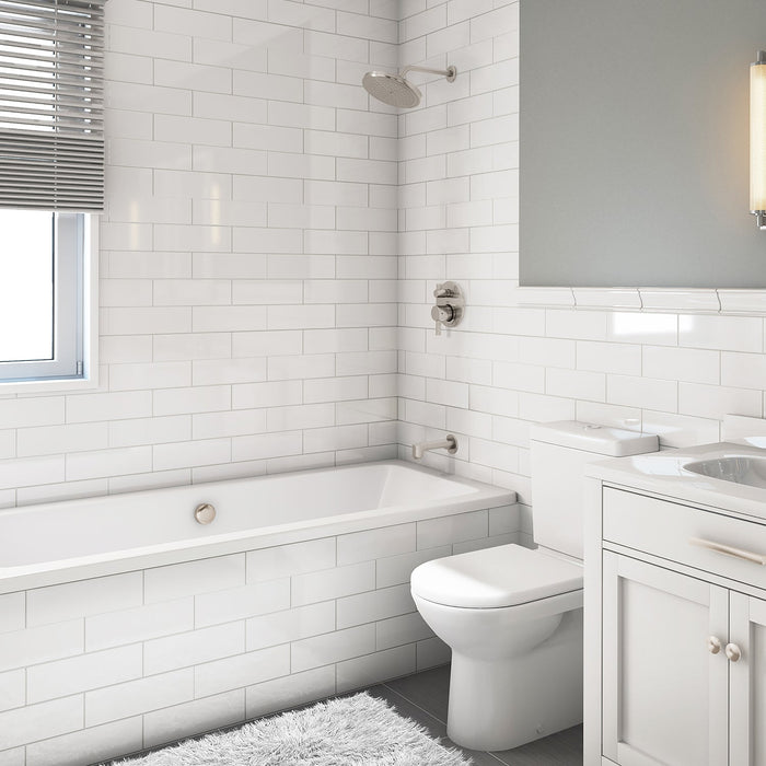 hansgrohe Croma Pressure Balance Tub/Shower Set with Rough, 2.0 GPM, brushed nickel - view 2