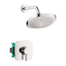 hansgrohe Croma Select E Pressure Balance Shower Set with Rough, 2.0 GPM, chrome