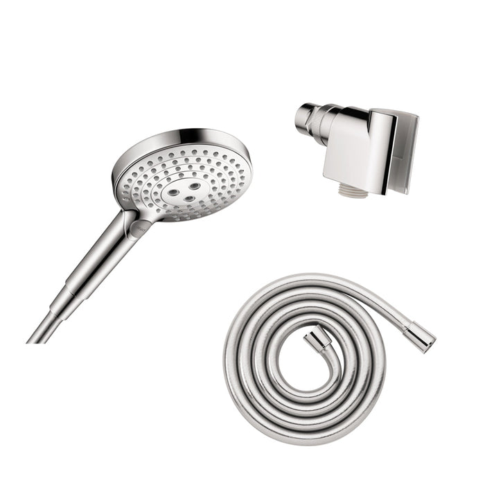 hansgrohe Raindance Select S Handshower Set 120 3-Jet PowderRain, 2.5 GPM, chrome