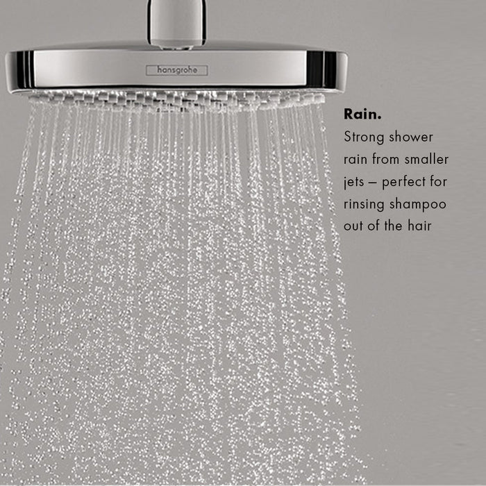 hansgrohe Raindance E Thermostatic Showerhead/Wallbar Set with Rough, 2.0 GPM, chrome - view 3