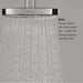 hansgrohe Raindance E Thermostatic Showerhead/Wallbar Set with Rough, 2.0 GPM, brushed nickel - view 3
