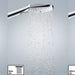 hansgrohe Raindance E Thermostatic Showerhead/Wallbar Set with Rough, 2.0 GPM, brushed nickel - view 5