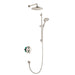 hansgrohe Raindance S Thermostatic Showerhead/Wallbar Set with Rough, 2.5 GPM, brushed nickel